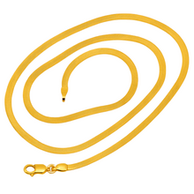 Real Gold Omega Snake Herringbone Belt Chain Necklace 0707 (50 C.M) CH1225