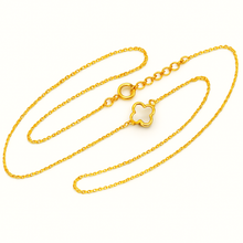 Real Gold GZJVN Adjustable Size Necklace 0693-XIV N1335