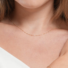 Real Gold 3 Color Beads Ball 1.5 MM Dangler Necklace - Model 0477 N1428