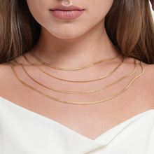 Real Gold Flat Spiga Thick Choker Chain 8943 (40 C.M) CH1195