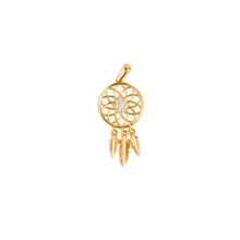 Real Gold Stone Dream Catcher Pendant 0309 P 1934