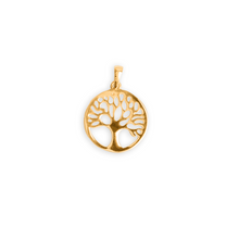 Real Gold Round Tree Pendant 0156 P 1935