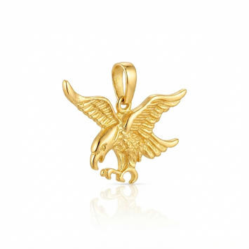 Real Gold Flying Eagle Pendant 0281 P 2043