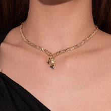 Real Gold Solid Serpenti Design Necklace (40 C.M) 0543 N1457