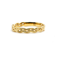 Real Gold Golden Braids Ring 9997 (Size 7.5) R2814