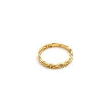 Real Gold Golden Braids Ring 9997 (Size 7.5) R2814