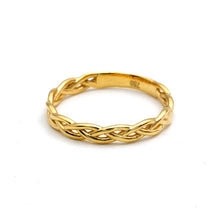 Real Gold Golden Braids Ring 9997 (Size 7.5) R2814