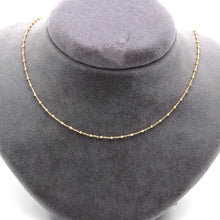 Real Gold 1 Color Beads Ball 1.5 MM Dangler Adjustable Size Necklace - Model 0477 N1521