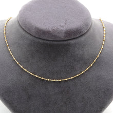 Real Gold 1 Color Beads Ball 1.5 MM Dangler Adjustable Size Necklace - Model 0477 N1521