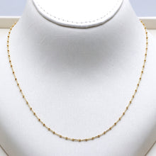 Real Gold 1 Color Beads Ball 1.5 MM Dangler Adjustable Size Necklace - Model 0477 N1521