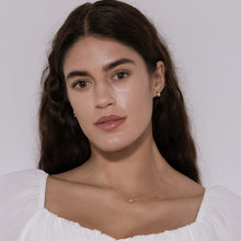 قلادة من الذهب الحقيقي بتصميم القطرة (40 سم) 0147-4 N1475