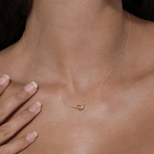 قلادة من الذهب الحقيقي بتصميم القطرة (40 سم) 0147-4 N1475