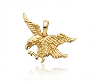 Real Gold Flying Eagle Pendant 0281 P 2043