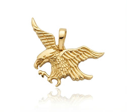 Real Gold Flying Eagle Pendant 0281 P 2043