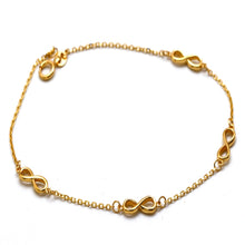 Real Gold 3D Infinity Bracelet (19 C.M) 1159 BR1949