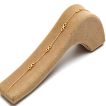 Real Gold 3D Infinity Bracelet (19 C.M) 1159 BR1949