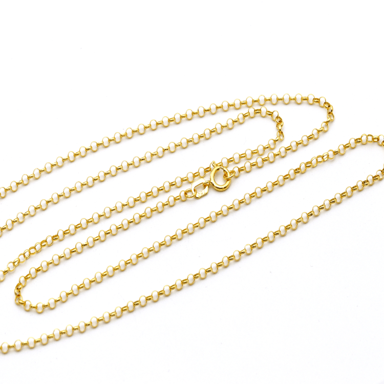 Real Gold Hollow Rolo Chain 5724 (40 CH1245 – GOLD ZONE JEWELRY