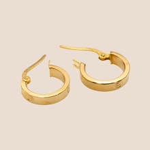 Real Gold Round GZCR Small Clip Earring Set 5853/10 E1744