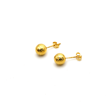 Real Gold Texture Ball Earring Set 0007/v89 E1632