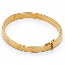 Real Gold Plain Bangle GZJCT0278 - (SIZE 13) BA1534