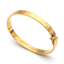 Real Gold Plain Bangle GZJCT0278 - (SIZE 13) BA1534