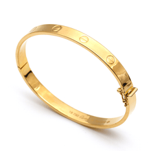 Real Gold Plain Bangle GZJCT 0278 - (SIZE 13) BA1534