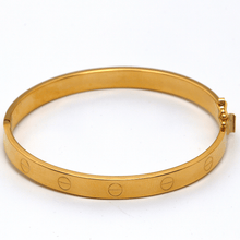 Real Gold Plain Bangle GZJCT 0278 - (SIZE 26) BA1549