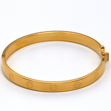 Real Gold Plain Kids Bangle GZJCT0278 - (SIZE 12) BA1555