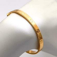 Real Gold Plain Kids Bangle GZJCT0278 - (SIZE 12) BA1555