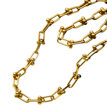 Real Gold GZTF Hardware With Real TF Lock Solid Chain Necklace 0372 (45 C.M) CH1146