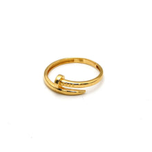 Real Gold GZCR Nail Plain Ring 0851/3 (SIZE 9) R2388