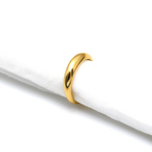 Real Gold Plain Oval Round Ring 1107 (SIZE 5) R1962