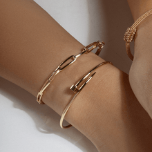 Real Gold Thin Plain Nail Bangle GZJCT0086 - (SIZE 23) BA1570