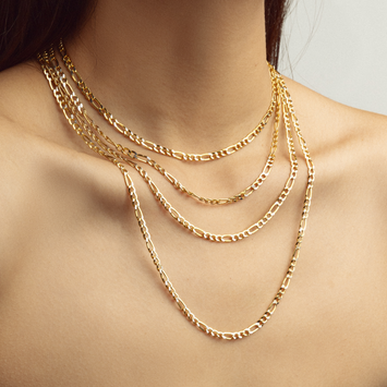 18k white gold venetian necklace, 40 cm Prime 1