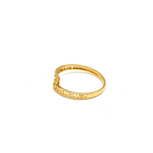 Real Gold Maze Hoop Ring 6907 (SIZE 7) R2444