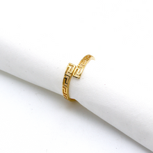 Real Gold Maze Hoop Ring 6907 (SIZE 7) R2444