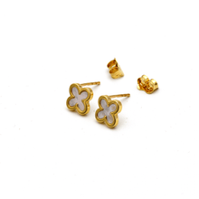 Real Gold Pearl Stud Earrings Set - Model GZJVN0533 E1915