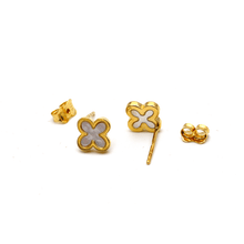 Real Gold Pearl Stud Earrings Set - Model GZJVN0533 E1915