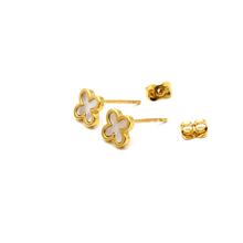 Real Gold Pearl Stud Earrings Set - Model GZJVN0533 E1915