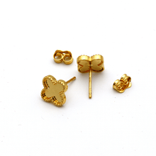 Real Gold Mirror Clover Stud Earring Set - Model GZJVN3050 E1920