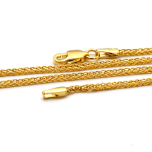 Real Gold Wide Wheat Chain Necklace HSPRTDK 4170 (45 C.M) CH1162