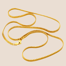 Real Gold Flat Spiga Thick Chain 8943 (50 C.M) CH1105