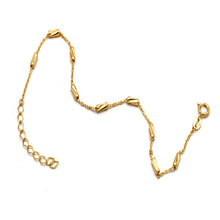 Real Gold Textured Square Roller Adjustable Size Bracelet (16+3 = 19 C.M) 2285 DC BR1893