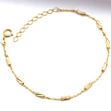Real Gold Textured Square Roller Adjustable Size Bracelet (16+3 = 19 C.M) 2285 DC BR1893