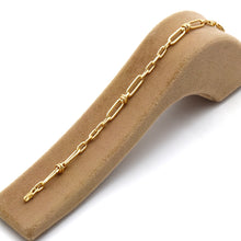 Real Gold Full Textured Roller Cable Bracelet (17 C.M) 4554 BR1905