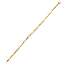 Real Gold Full Textured Roller Cable Bracelet (17 C.M) 4554 BR1905