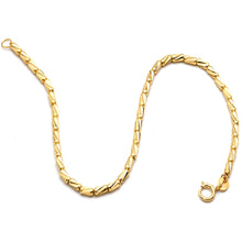 Real Gold Full Textured Roller Cable Bracelet (17 C.M) 4554 BR1905