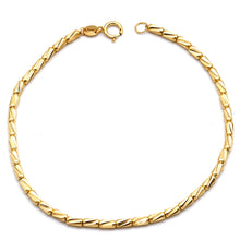 Real Gold Full Textured Roller Cable Bracelet (17 C.M) 4554 BR1905
