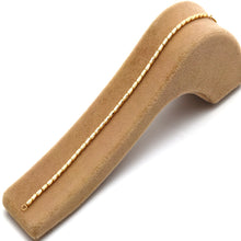 Real Gold Full Textured Roller Cable Bracelet (17 C.M) 4554 BR1905