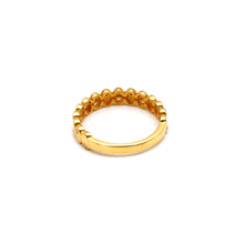 Real Gold Luxe Studded Band Ring 0946 (Size 7) R2854